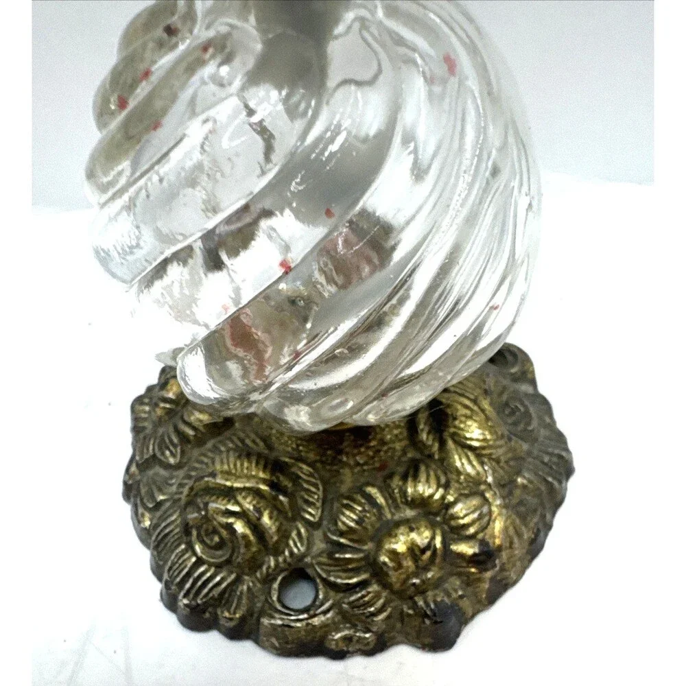 Antique napkin towel mail holder stand metal glass ornate Victorian unique